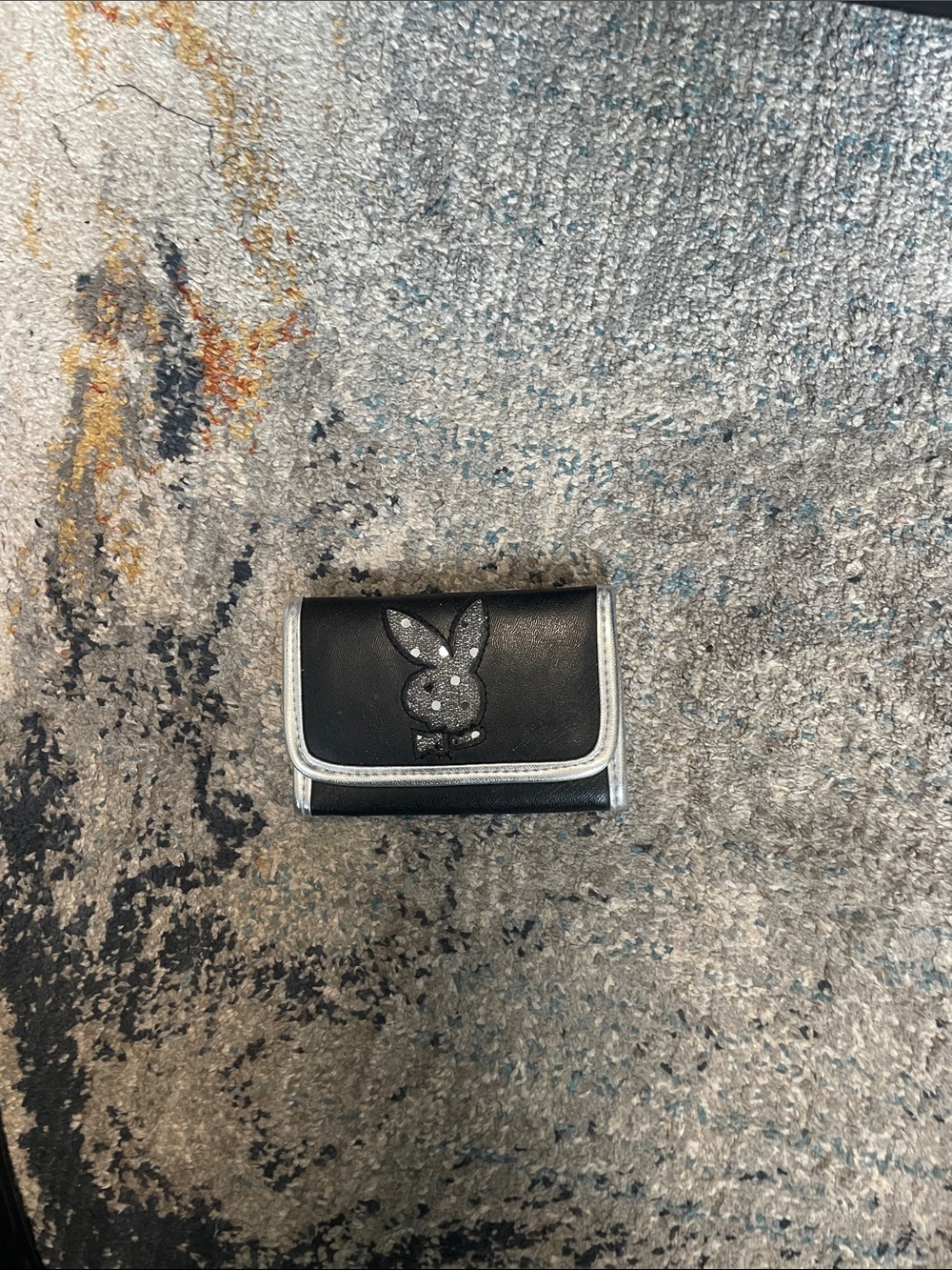 Playboy Black & Silver Bunny Logo Wallet